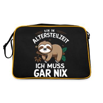 Partial retirement ATZ - Retro Bag - black/gold - Back