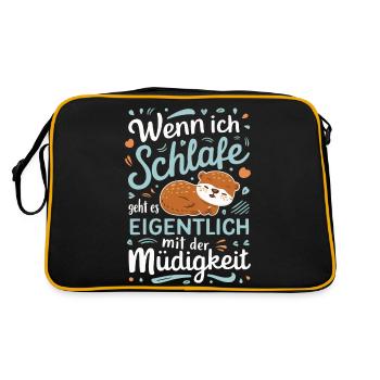 Loutre Loutre Loutre de mer - Sac Retro - noir/or - Dos