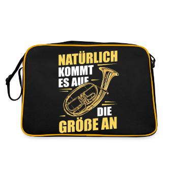 Cor Ténor Cor Ténor Cor Instrument - Sac Retro - noir/or - Dos