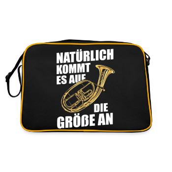 Cor Ténor Cor Ténor Cor Instrument - Sac Retro - noir/or - Dos