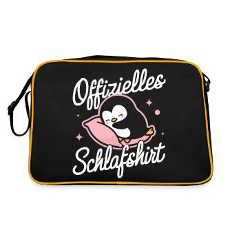 Pingouin, petits pingouins, manchot empereur - Sac Retro - noir/or - Dos