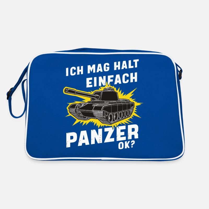 Panzer Kampfpanzer Panzerkampfwagen Panzerfahrer Retro Tasche