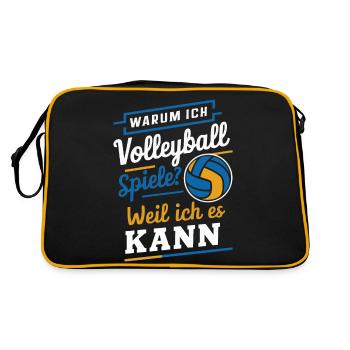 Volley-ball Volley-ball de plage Joueurs de volley-ball sportifs - Sac Retro - noir/or - Dos