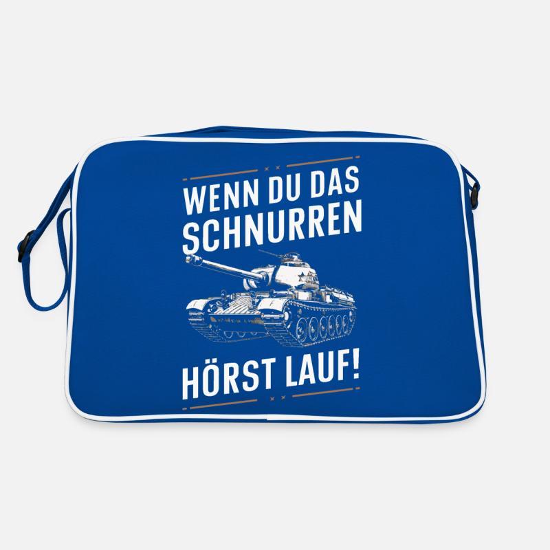 Panzer Kampfpanzer Panzerkampfwagen Panzerfahrer Retro Tasche