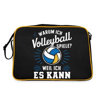 Volley-ball Volley-ball de plage Joueurs de volley-ball sportifs - Sac Retro - noir/or - Dos