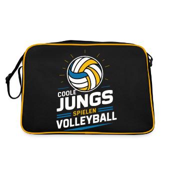 Volley-ball Volley-ball de plage Joueurs de volley-ball sportifs - Sac Retro - noir/or - Dos