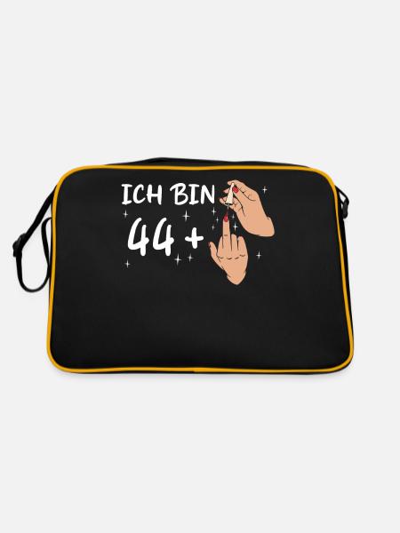 Birthday gift 45 years birthday boy or girl - Retro Bag - black/gold - Back