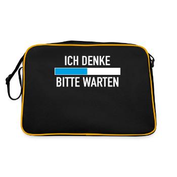 Funny Funny Funny Saying Funny Clothing - Retro Bag - black/gold - Back