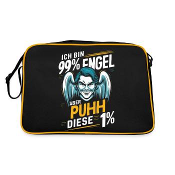 Funny Funny Funny Saying Funny Clothing - Retro Bag - black/gold - Back
