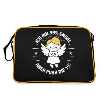 Funny Funny Funny Saying Funny Clothing - Retro Bag - black/gold - Back
