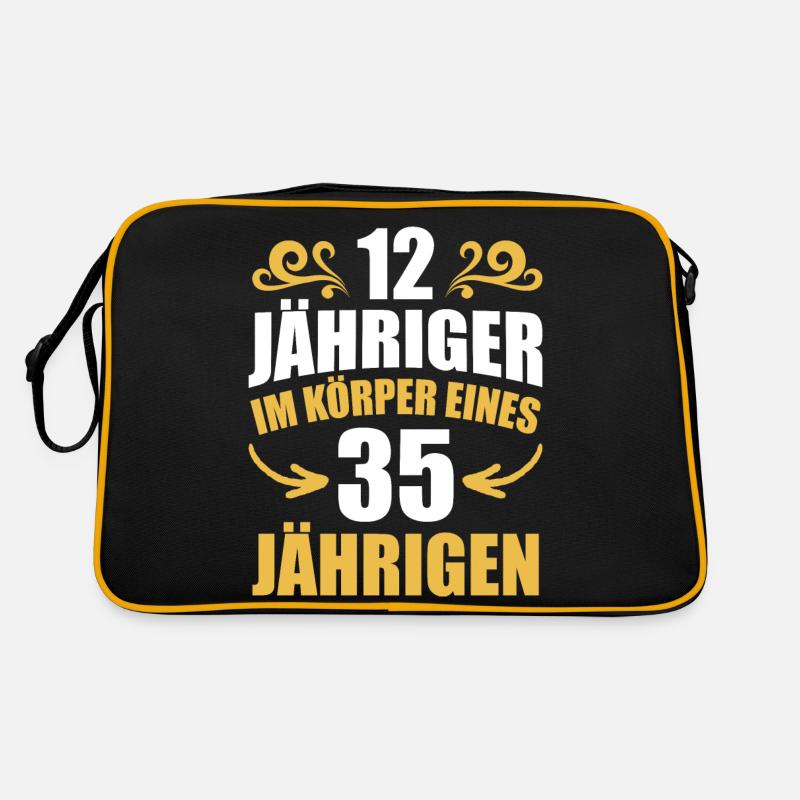 Geburtstagsgeschenk 35 Jahre Geburtstagskind Retro Tasche