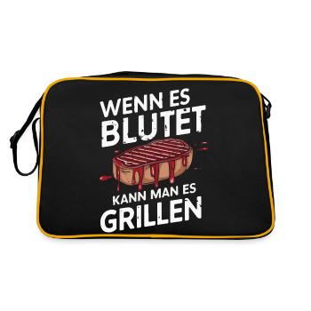 Grilling Grill BBQ Barbecue Grill Apron Grill - Retro Bag - black/gold - Back