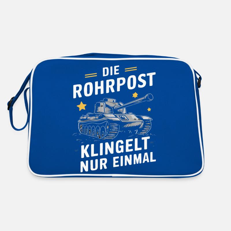 Panzer Kampfpanzer Panzerkampfwagen Panzerfahrer Retro Tasche