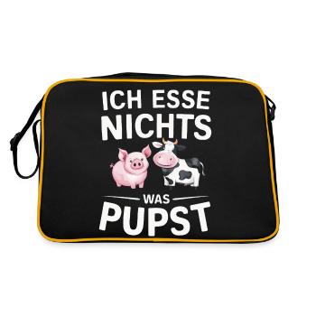 Végétarien Végétalien Bien-être animal Droits des animaux Veggie - Sac Retro - noir/or - Dos