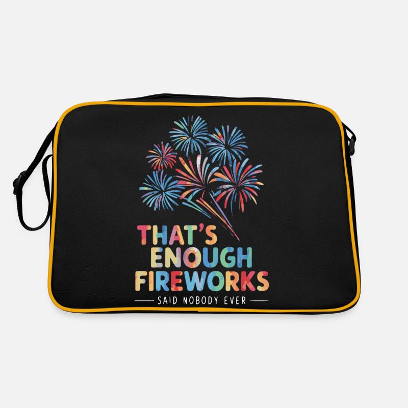 Pyrotechnics Fireworks Pyrotechnics Retro Bag