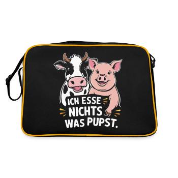 Végétarien Végétalien Bien-être animal Droits des animaux Veggie - Sac Retro - noir/or - Dos