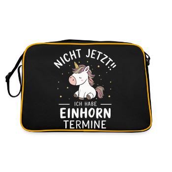 Licorne Licornes Créatures mythiques Mystique - Sac Retro - noir/or - Dos