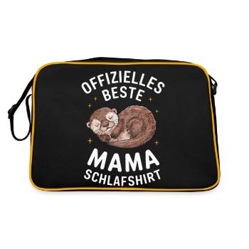 Loutre Loutre de mer - Sac Retro - noir/or - Dos