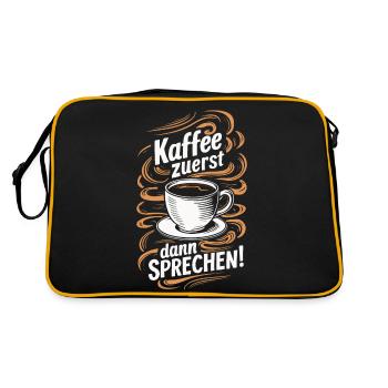 Café Café Buveurs de café Amateurs de café - Sac Retro - noir/or - Dos