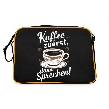 Café Café Buveurs de café Amateurs de café - Sac Retro - noir/or - Dos