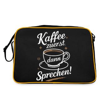 Café Café Buveurs de café Amateurs de café - Sac Retro - noir/or - Dos