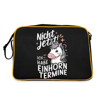 Licorne Licornes Créatures mythiques Mystique - Sac Retro - noir/or - Dos
