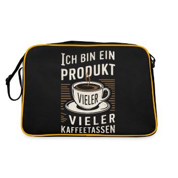 Coffee Coffee Coffee Drinkers Coffee Lovers - Retro Bag - black/gold - Back