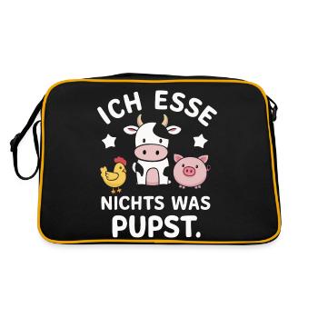 Végétarien Végétalien Bien-être animal Droits des animaux Veggie - Sac Retro - noir/or - Dos