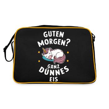 Licorne Licornes Créatures mythiques Mystique - Sac Retro - noir/or - Dos