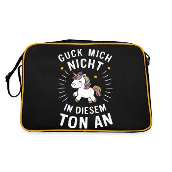 Licorne Licornes Créatures mythiques Mystique - Sac Retro - noir/or - Dos