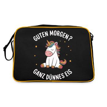 Licorne Licornes Créatures mythiques Mystique - Sac Retro - noir/or - Dos