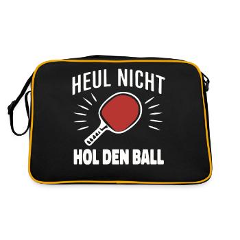 Table tennis Table tennis player - Retro Bag - black/gold - Back