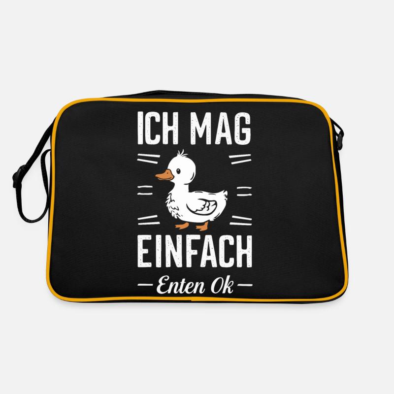 Mallard, Duck Birds, Duck, Dark Duck, Bird Retro Bag