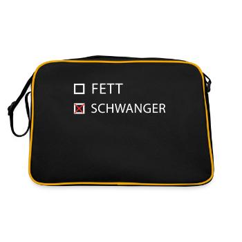 Funny Funny Funny Saying Funny Clothing - Retro Bag - black/gold - Back