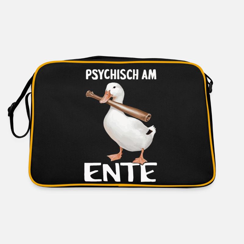 Mallard, Duck Birds, Duck, Dark Duck, Bird Retro Bag