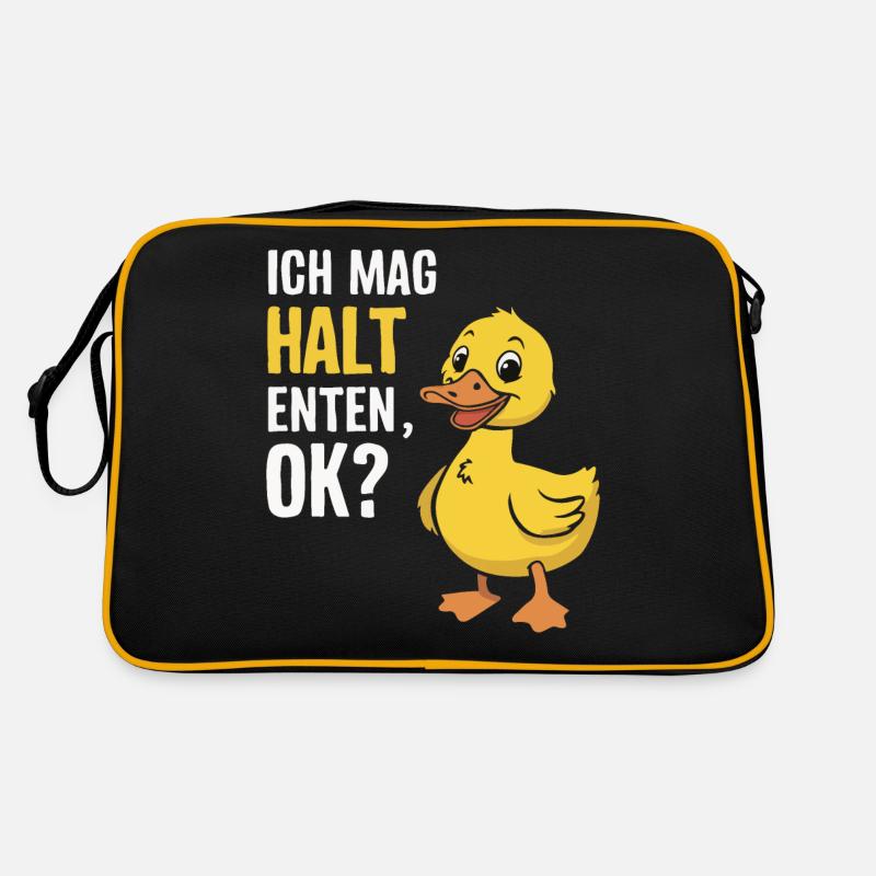 Mallard, Duck Birds, Duck, Dark Duck, Bird Retro Bag