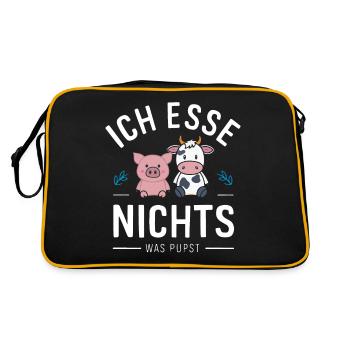 Végétarien Végétalien Bien-être animal Droits des animaux Veggie - Sac Retro - noir/or - Dos