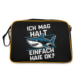 Requin Requin Requins Requin - Sac Retro - noir/or - Dos