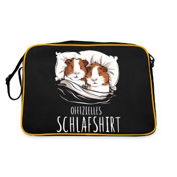 Cochon d’Inde Shorthair Longhair Chiens à crête - Sac Retro - noir/or - Dos
