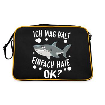 Requin Requin Requins Requin - Sac Retro - noir/or - Dos