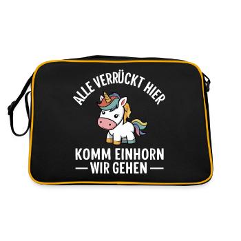 Funny Funny Funny Saying Funny Clothing - Retro Bag - black/gold - Back