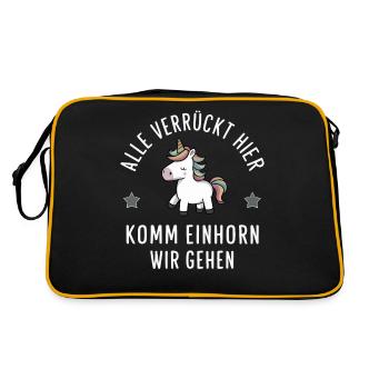 Funny Funny Funny Saying Funny Clothing - Retro Bag - black/gold - Back