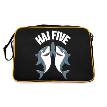 Requin Requin Requins Requin - Sac Retro - noir/or - Dos