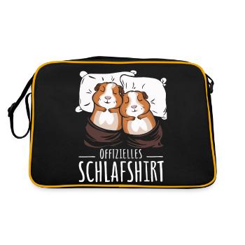 Cochon d’Inde Shorthair Longhair Chiens à crête - Sac Retro - noir/or - Dos