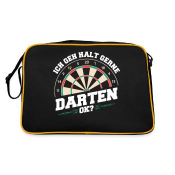 Darts Darts Darts Players Darts - Retro Bag - black/gold - Back