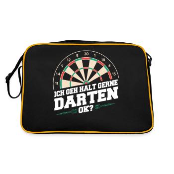 Darts Darts Darts Players Darts - Retro Bag - black/gold - Back