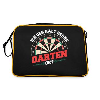 Darts Darts Darts Players Darts - Retro Bag - black/gold - Back