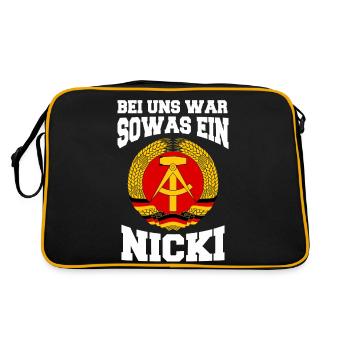 Allemagne de l’Est Est Est RDA de l’Est - Sac Retro - noir/or - Dos
