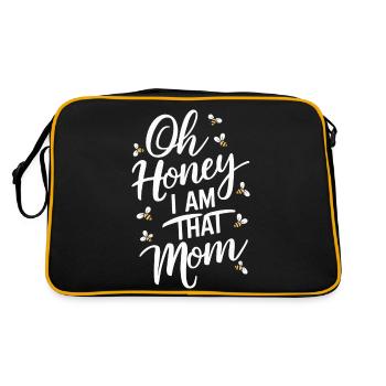 abeille abeille apicultrice abeille abeille - Sac Retro - noir/or - Dos