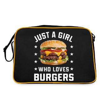Burger Restauration rapide Hamburger Cheesburger Burgers - Sac Retro - noir/or - Dos